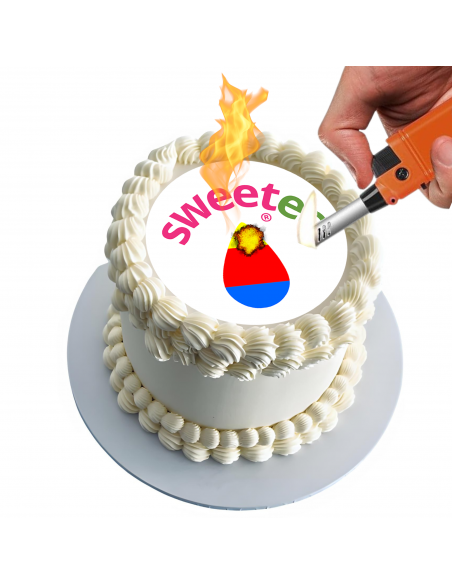 Burn Away Cake Personalized custom cake birthday topper
