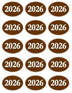 Christmas image transfer sheet in chocolate oval 6059