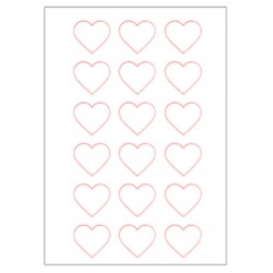 Custom edible print on chocolate transfer sheet  4.5 x 4 cm (18 pcs / sheet) 05664 2