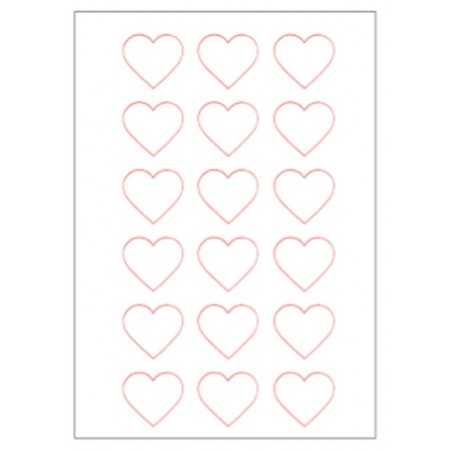 Custom edible print on chocolate transfer sheet  4.5 x 4 cm (18 pcs / sheet) 05664