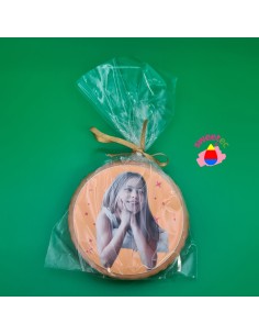 Cookies 6,5cm Ø with edible photo or logo printing for birthdays, baptisms, weddings and corporate events 2