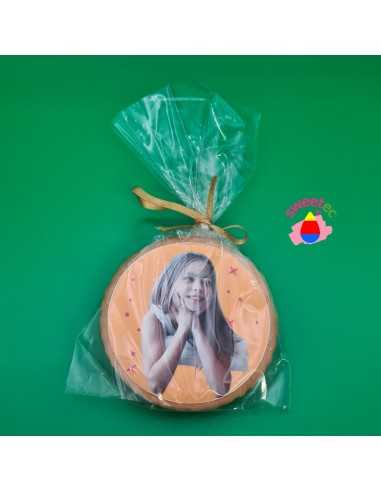 Cookies 6,5cm Ø with edible photo or logo printing for birthdays, baptisms, weddings and corporate events