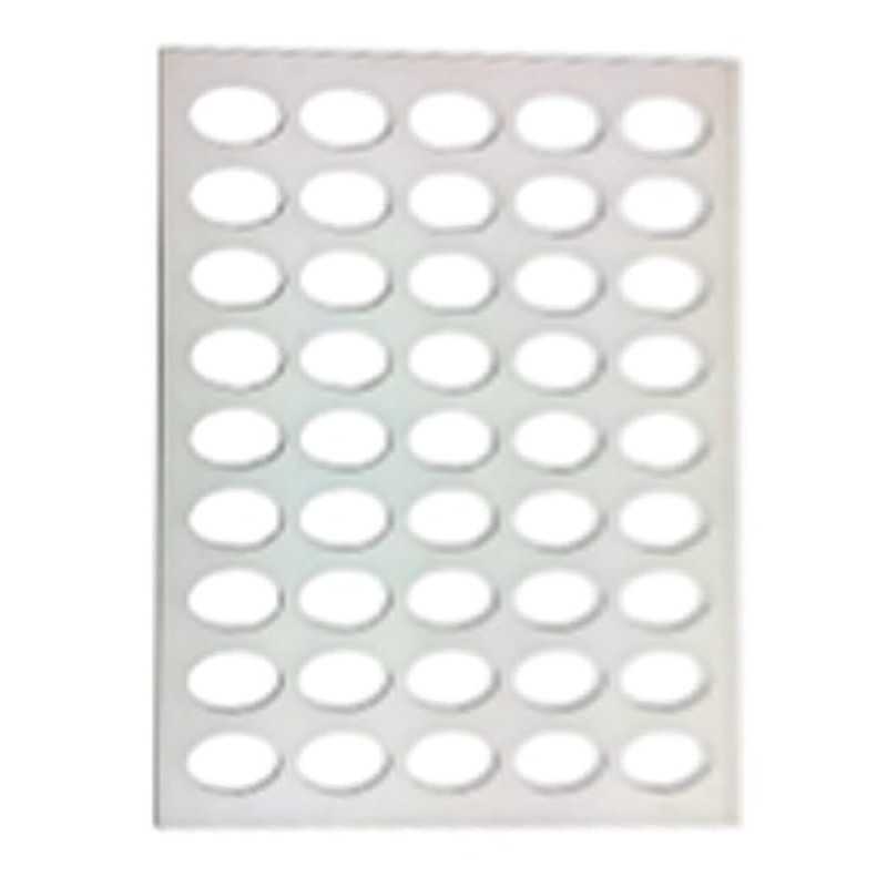 Silicone mold 04852 for oval chocolate 3,4x2,4 cm - thickness 2 mm