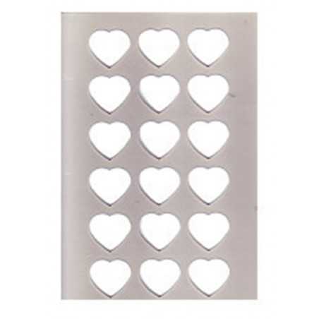 Silicone heart mold 04888 for chocolate 4,5x4cm (18 chocolates / mold)