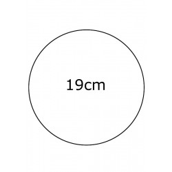 Custom Edible print on chocolate transfer sheets 19 cm round 05656 2