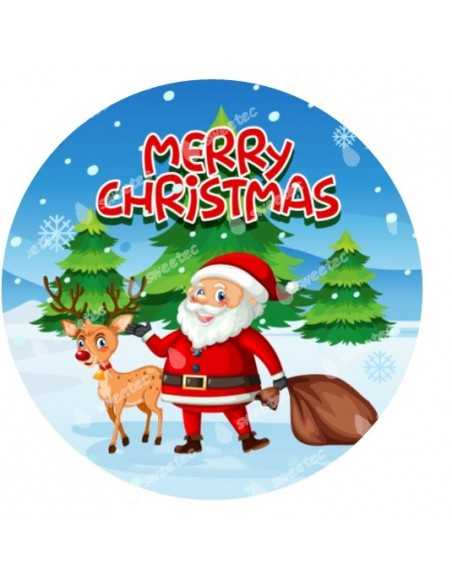 Icing sheet Santa Claus Christmas 4981
