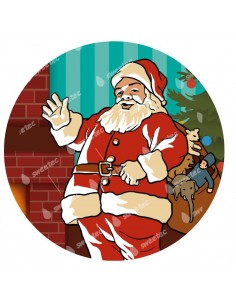 Icing sheet Santa Claus Christmas 4985