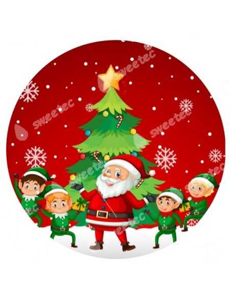 Icing sheet Santa Claus Christmas 4987