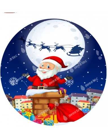 Santa Claus icing sheet Christmas 4986