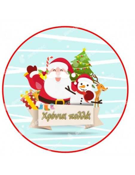 Icing Sheet Santa Claus Christmas 6006