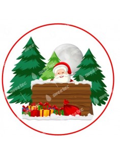 Icing Sheet Santa Claus Christmas 6010