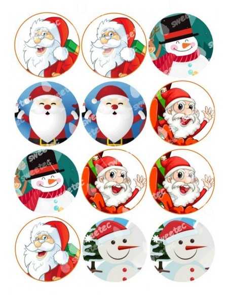 Christmas meringue sheet 6069