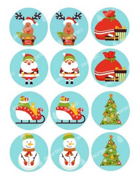 Christmas meringue sheet 6073