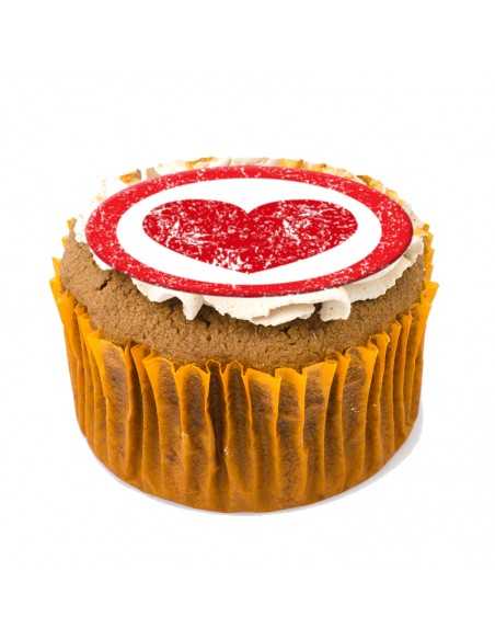 Valentine's Day edible sheets for cupcake & cookies 6125 red heart