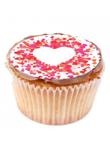 Βρώσιμα φύλλα για cupcake & Μπισκότα με θέμα Αγίου Βαλεντίνου 6130