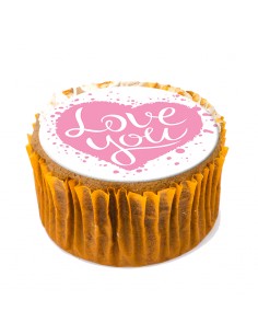 Valentine's Day edible sheets for cupcake & cookies 6137 pink heart