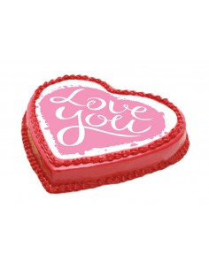 Valentine's Day edible icing sheets 6108 pink heart 2