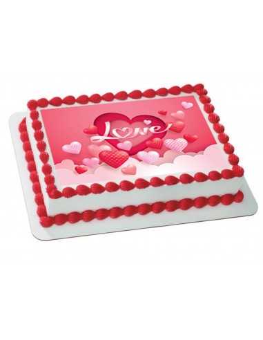 Valentine's Day edible icing sheets 6109 heart
