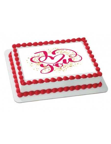 Valentine's Day edible icing sheets  6110 heart