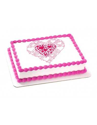 Valentine's Day edible icing sheets 6114 hearts...