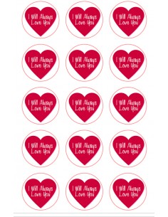 Valentine's Day chocolate image transfer sheet 6150
