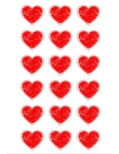 Valentine's Day chocolate image transfer sheet  6152 2