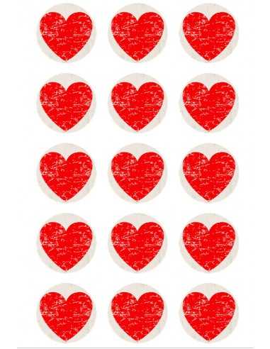 Valentine's Day chocolate image transfer sheet  6152
