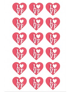 Valentine's Day chocolate image transfer sheet 2