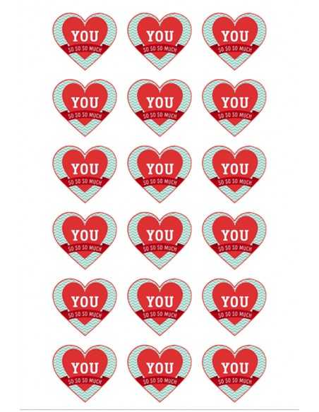 Valentine's Day chocolate image transfer sheet  6154