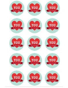 Valentine's Day chocolate image transfer sheet  6154 2