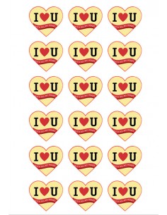 Valentine's Day chocolate image transfer sheet 2