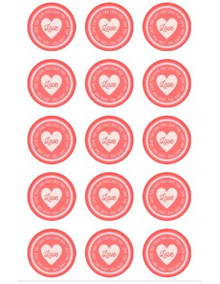 Valentine's Day chocolate image transfer sheet  6156