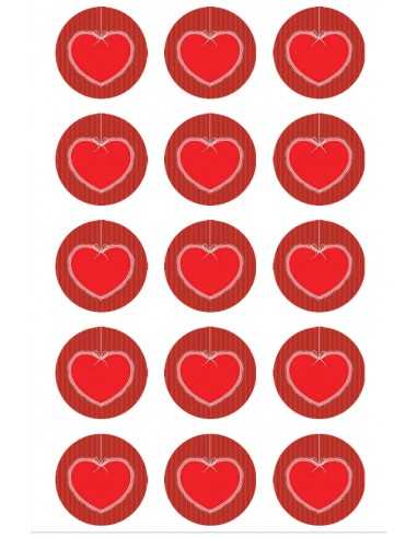 Valentine's Day chocolate image transfer sheet 6158