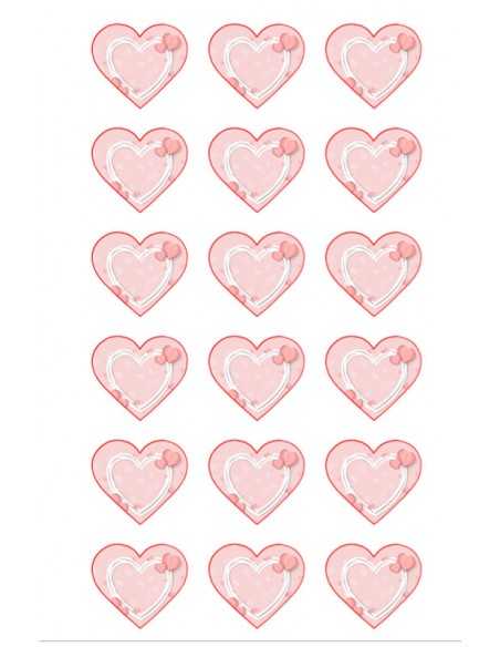 Valentine's Day chocolate image transfer sheet  6160