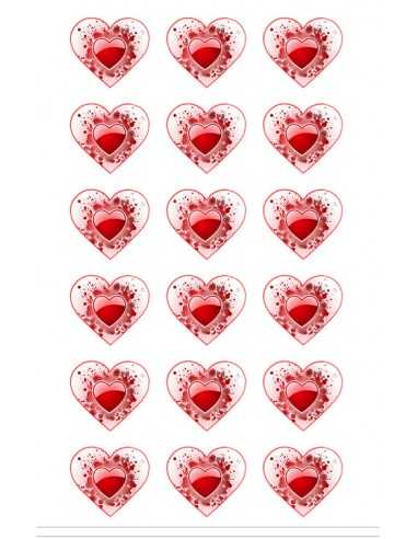 Valentine's Day chocolate image transfer sheet...