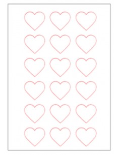 Valentine's Day chocolate image transfer sheet  6162 2