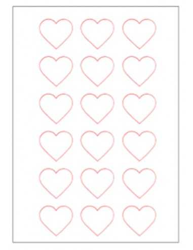 Valentine's Day chocolate image transfer sheet...