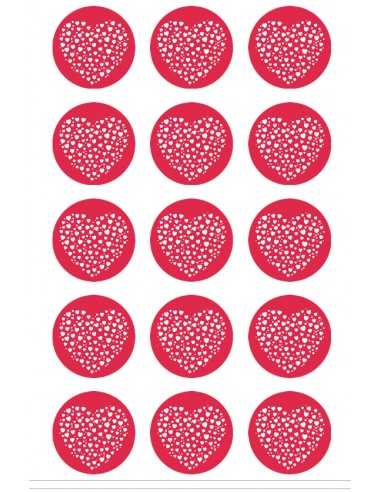 Valentine's Day chocolate image transfer sheet 6163