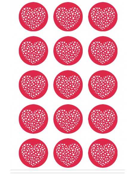 Valentine's Day chocolate image transfer sheet 6163