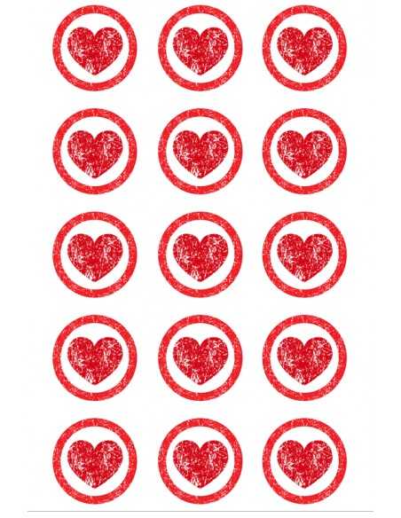Valentine's Day chocolate image transfer sheet
