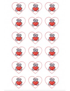 Valentine's Day chocolate image transfer sheet 6165 2
