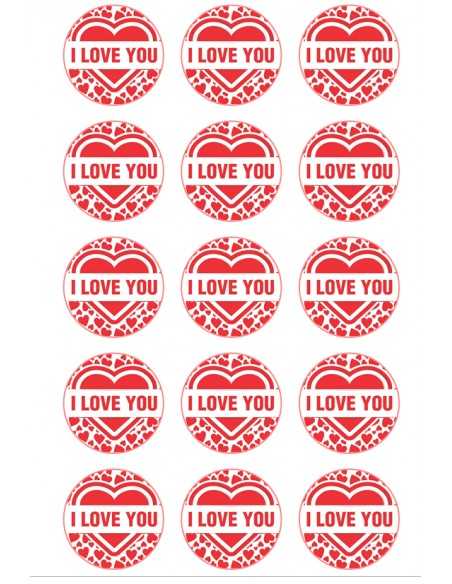 Valentine's Day chocolate image transfer sheet 6166