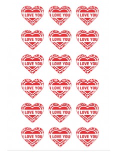 Valentine's Day chocolate image transfer sheet 6166 2