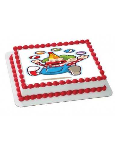 Carnival clown Edible icing sheets 6166