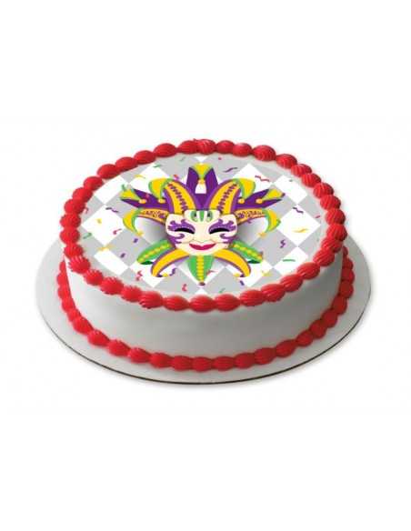 Carnival colored mask Edible icing sheets  6168