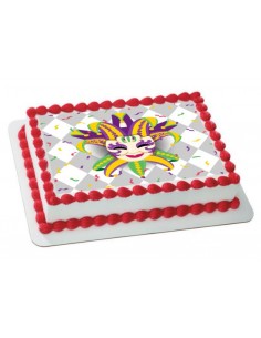 Carnival colored mask Edible icing sheets  6168 2