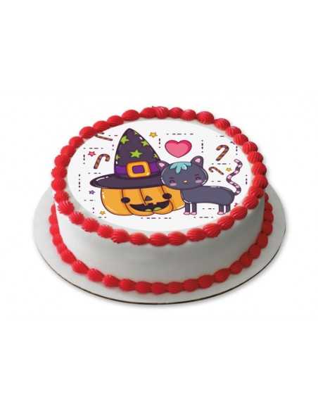 Halloween cat pumpkin Edible icing sheets  6181