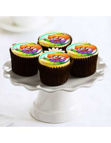 Carnival halloween clown edible sheets for cupcake & cookies 6202