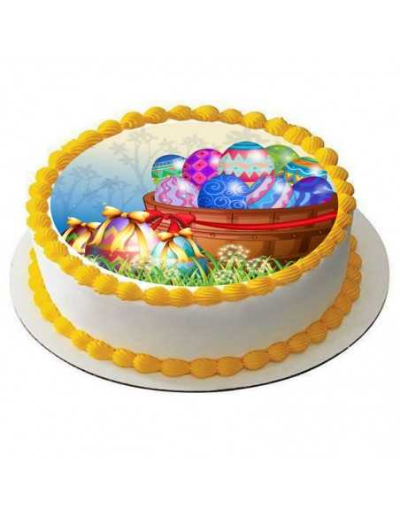 Easter colorful eggs edible icing sheets  6214