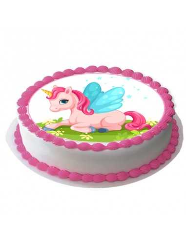 Βρώσιμο φύλλο ζαχαρόπαστας  Μονόκερος 6273 για τούρτα μονόκερος